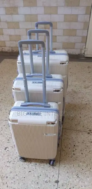 3in1 Plastic Suitcase Set- Cream