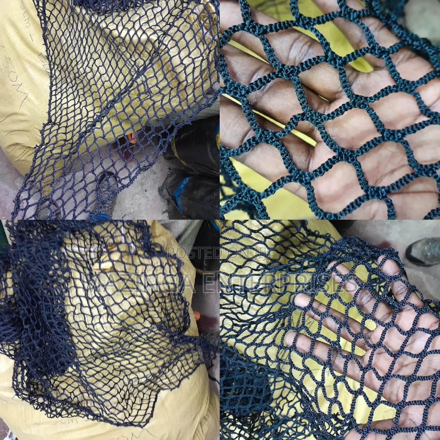 4x50mtrs Black Nylon Anti Bird Safety Net(2.5cm~1nch Hole)