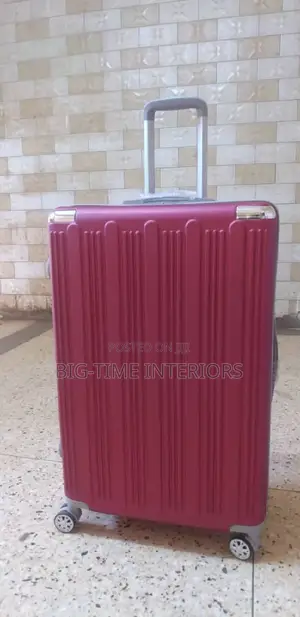 Maroon Plastic Suitcase-Large