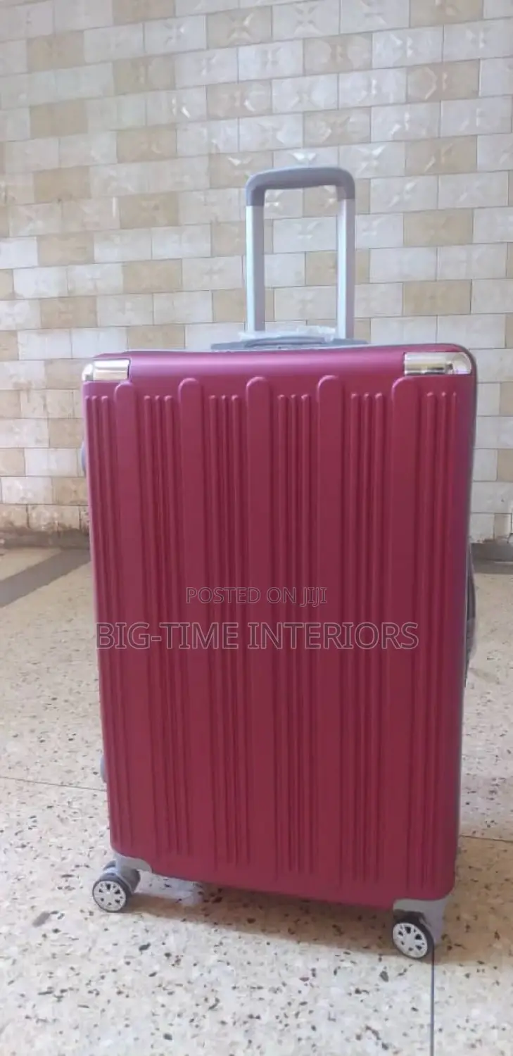 Maroon Plastic Suitcase-Large