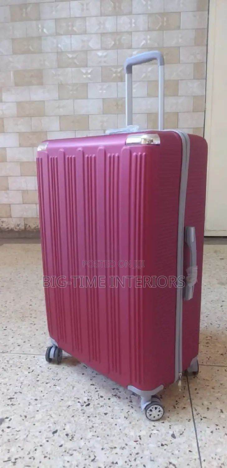 Maroon Plastic Suitcase-Large