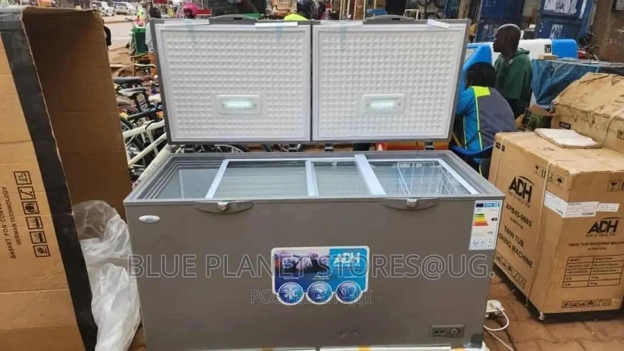 ADH 600litres Double Door Deep Freezers || GRAY COLOR