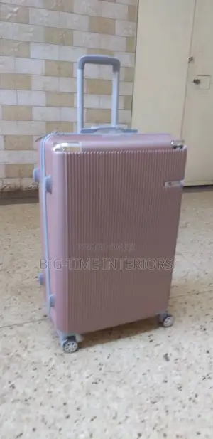 Brown Plastic Suitcase- Medium