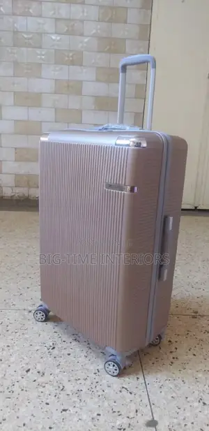 Brown Plastic Suitcase- Medium