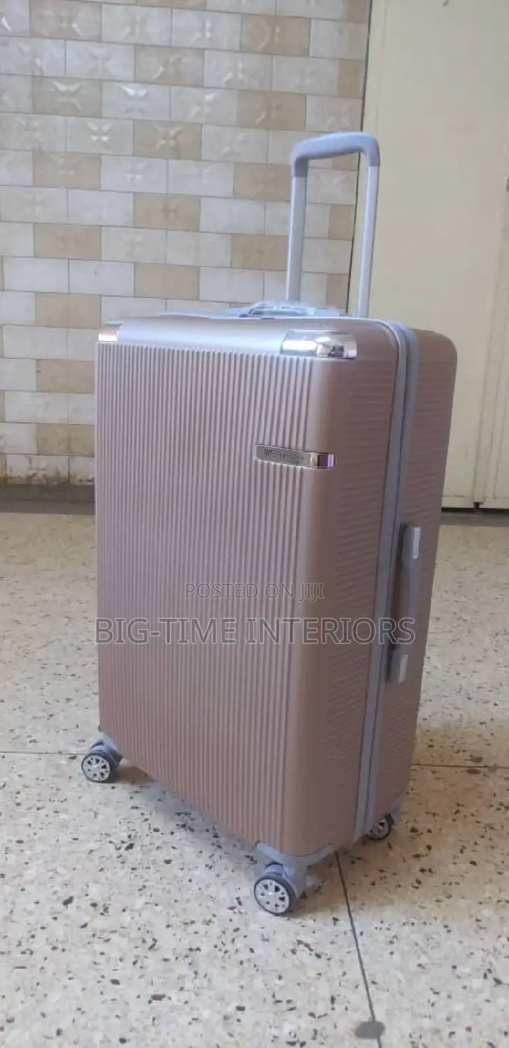 Brown Plastic Suitcase- Medium