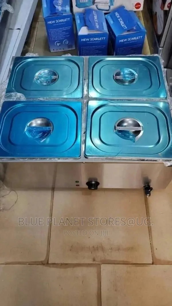 4 Pot Electric Bain Marie Food Warmer || 1200w || Commercial