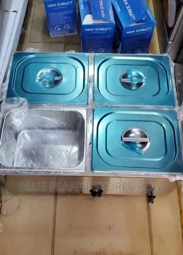 4 Pot Electric Bain Marie Food Warmer || 1200w || Commercial