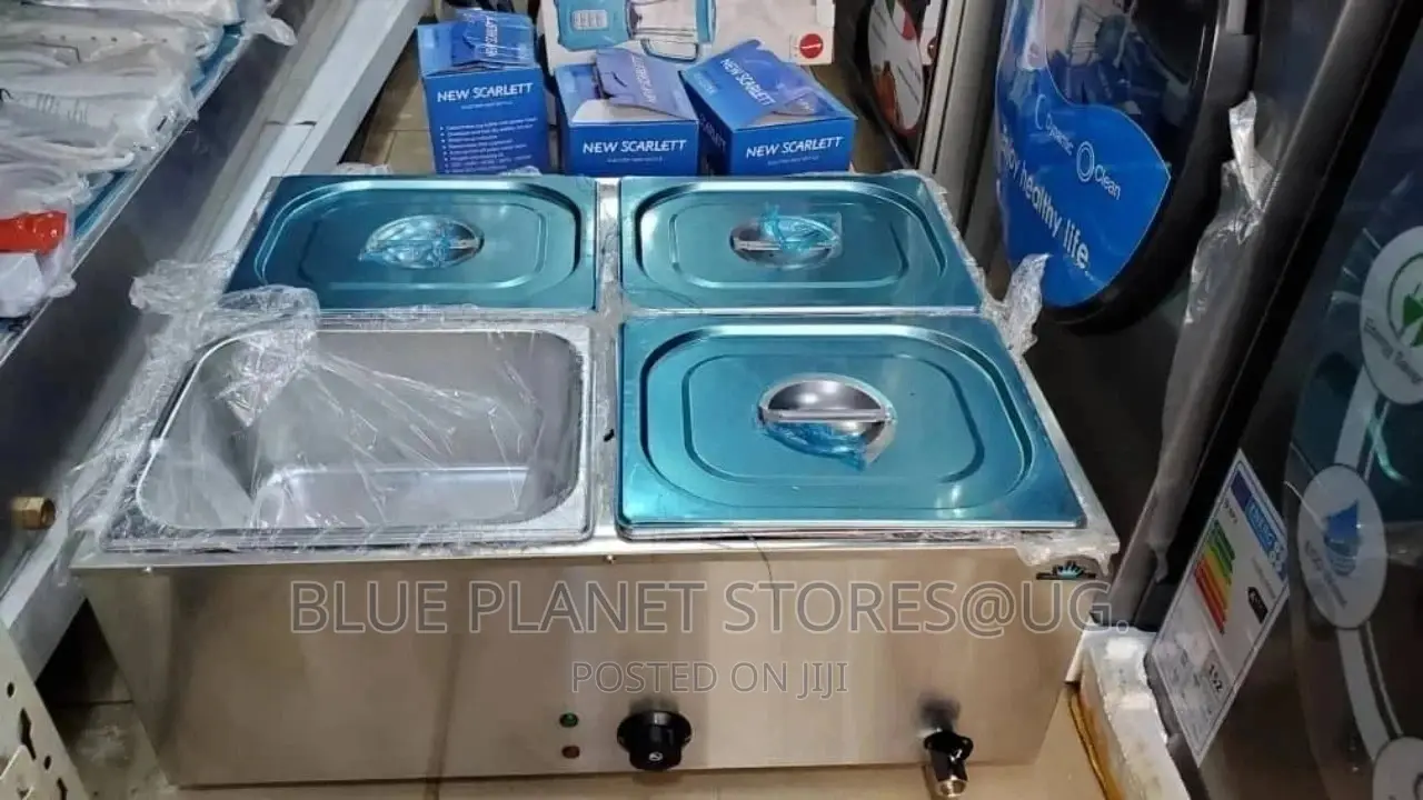 4 Pot Electric Bain Marie Food Warmer || 1200w || Commercial
