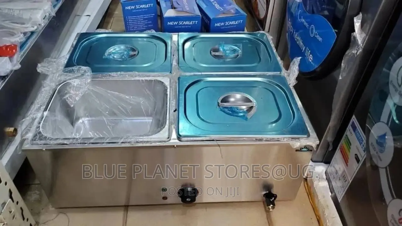4 Pot Electric Bain Marie Food Warmer || 1200w || Commercial