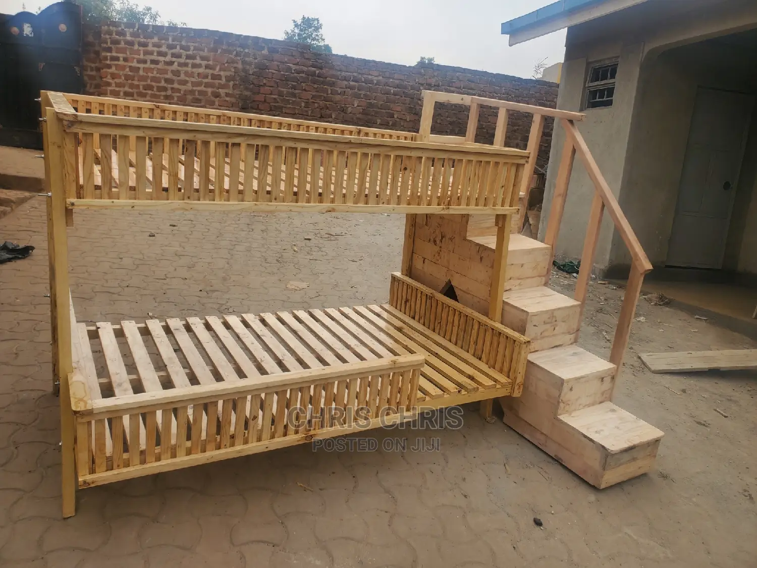 Pallet Craft Double Decker Bed