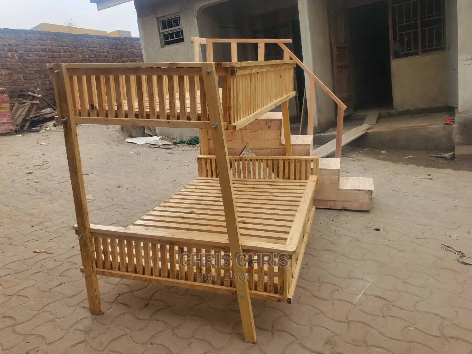 Pallet Craft Double Decker Bed