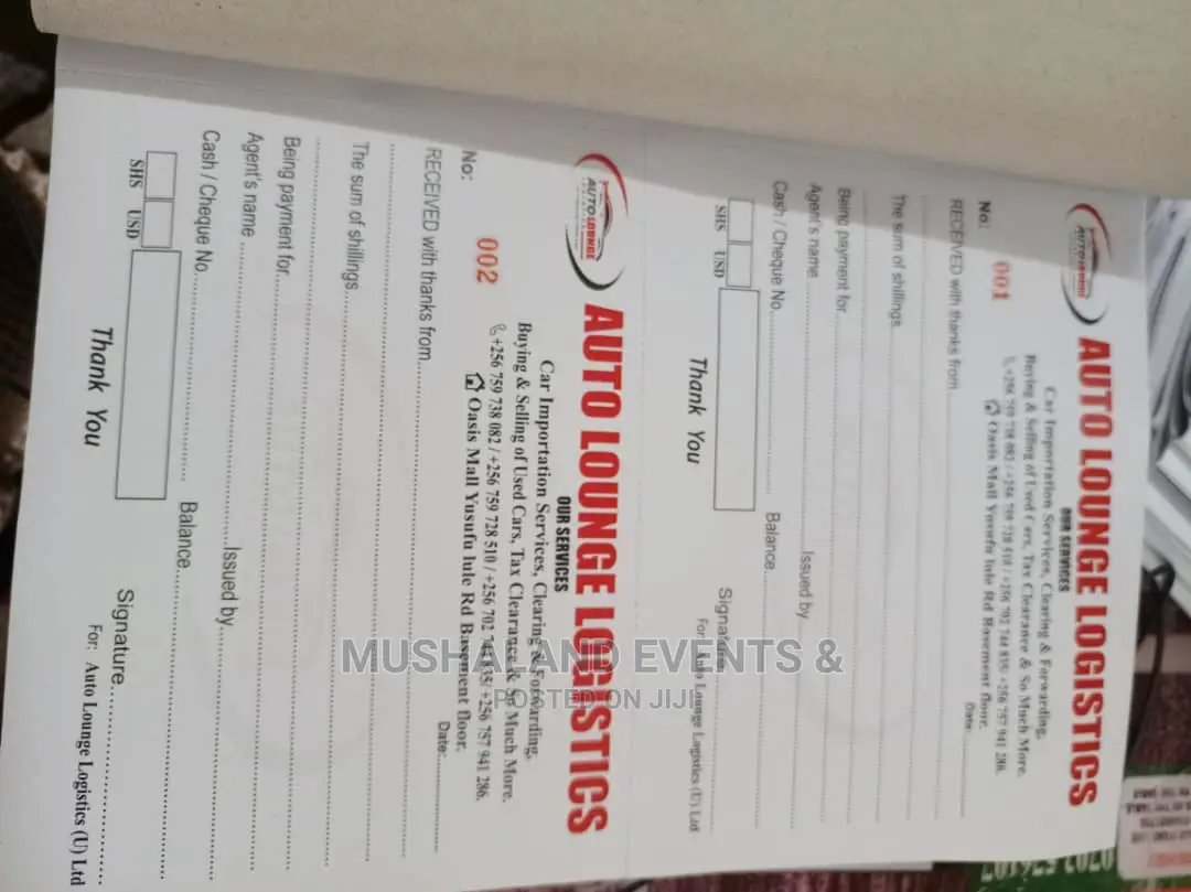Office Branding, Receipts, Stamps and All Branding Services