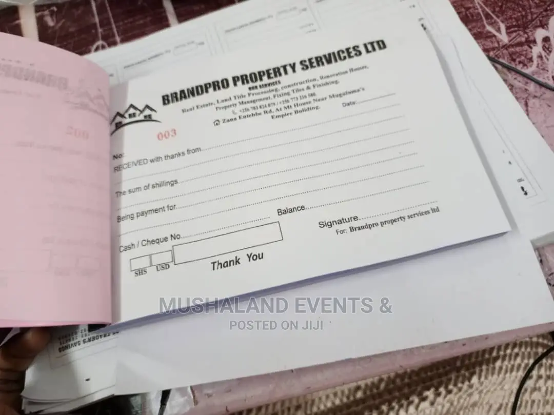 Office Branding, Receipts, Stamps and All Branding Services