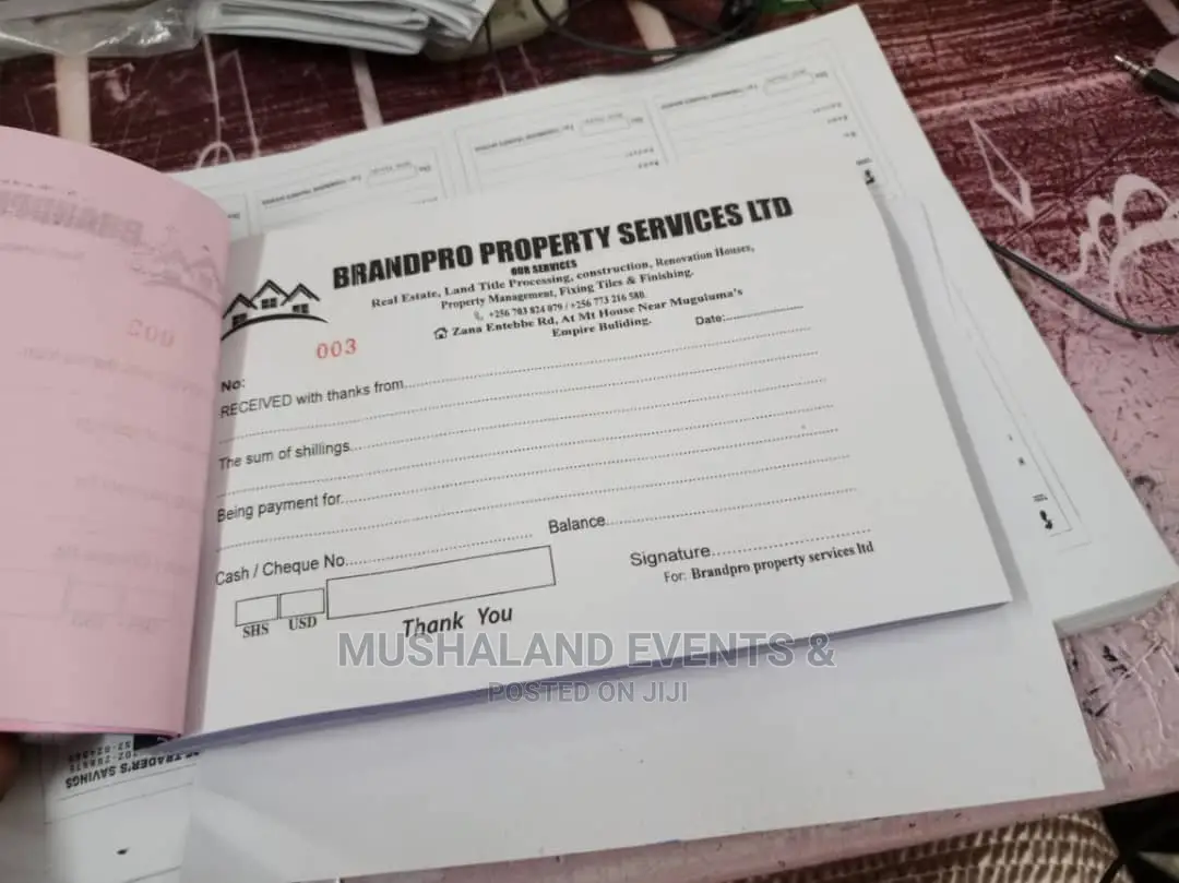 Office Branding, Receipts, Stamps and All Branding Services