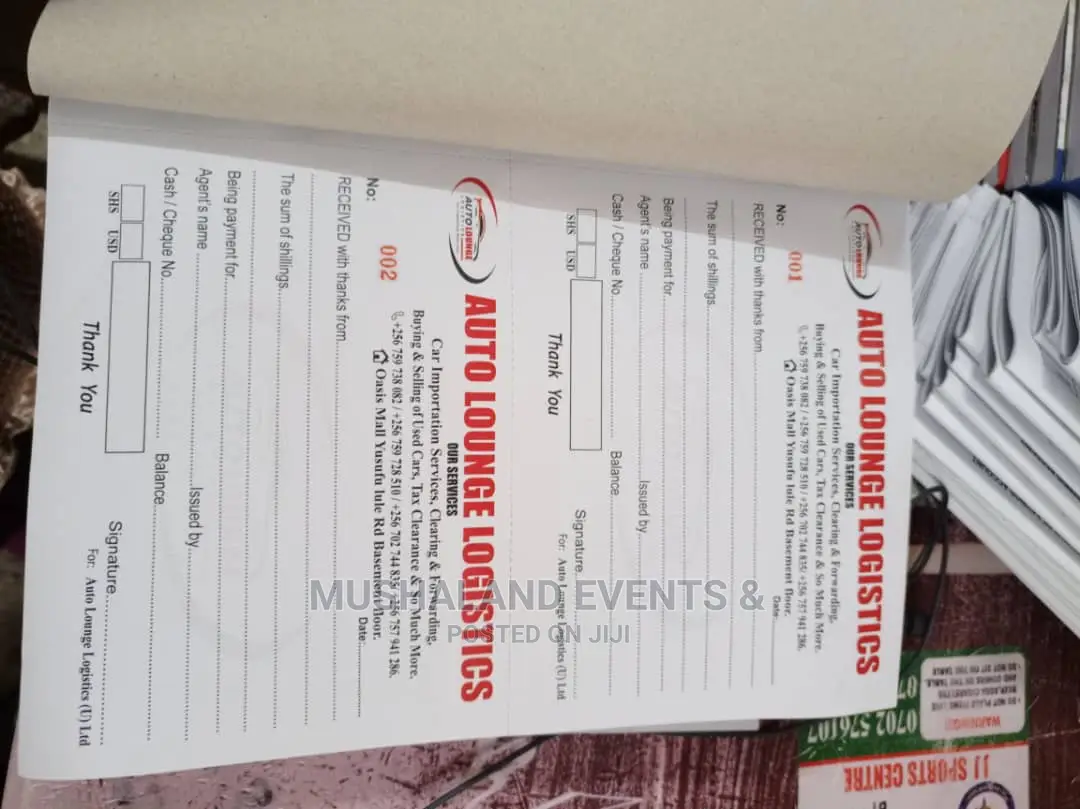 Office Branding, Receipts, Stamps and All Branding Services