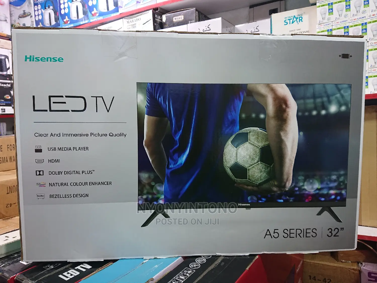 Hisense 32" Digital Tv Frameless Tv With Inbuilt Free 2 Air