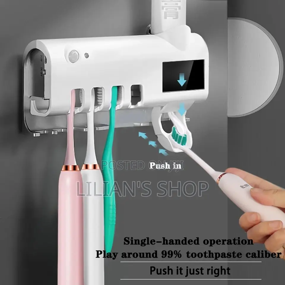 Smart Solar Uv Toothpaste Dispenser
