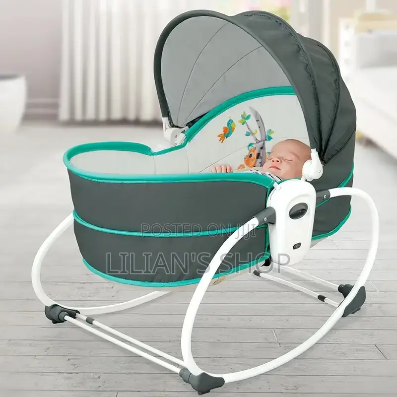 5 In1 Musical Baby Crib And Rocker