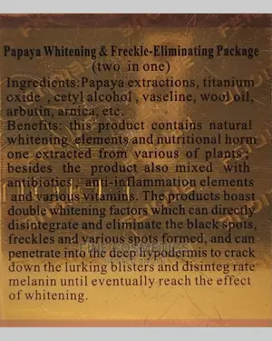 Papaya Whitening + Anti-Aging Day and Night Cream Package
