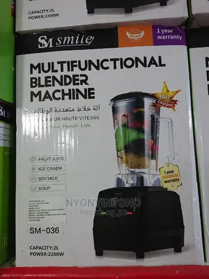 Smile Comercial Blender With 2200watts Motor 1yr Wrty