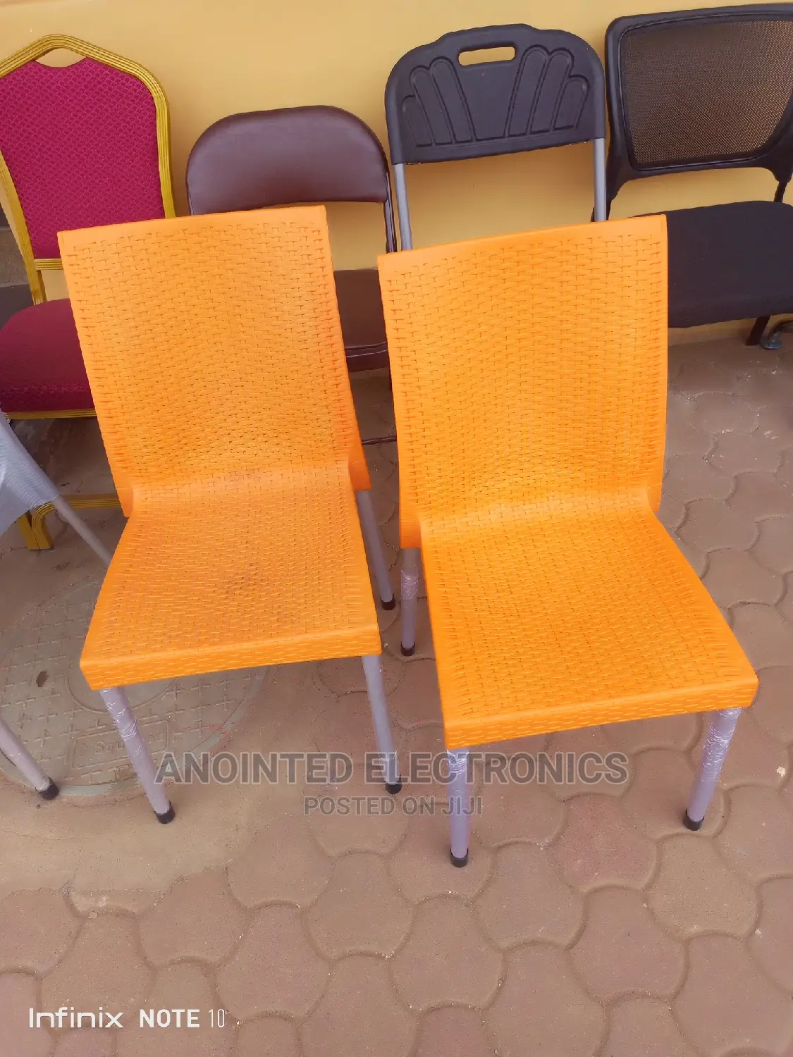 Plastic Chairs Orange