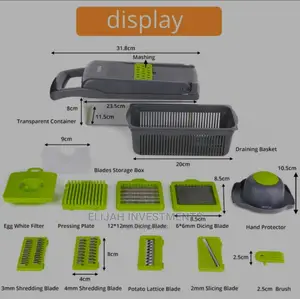 Multifunction Vegetable Chopper 8 in 1