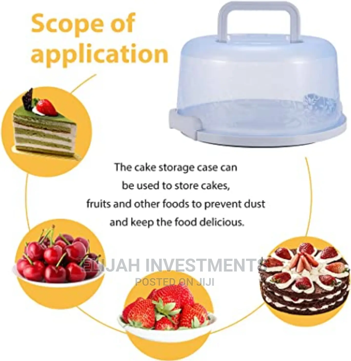 Plastic Cake Keeper Container