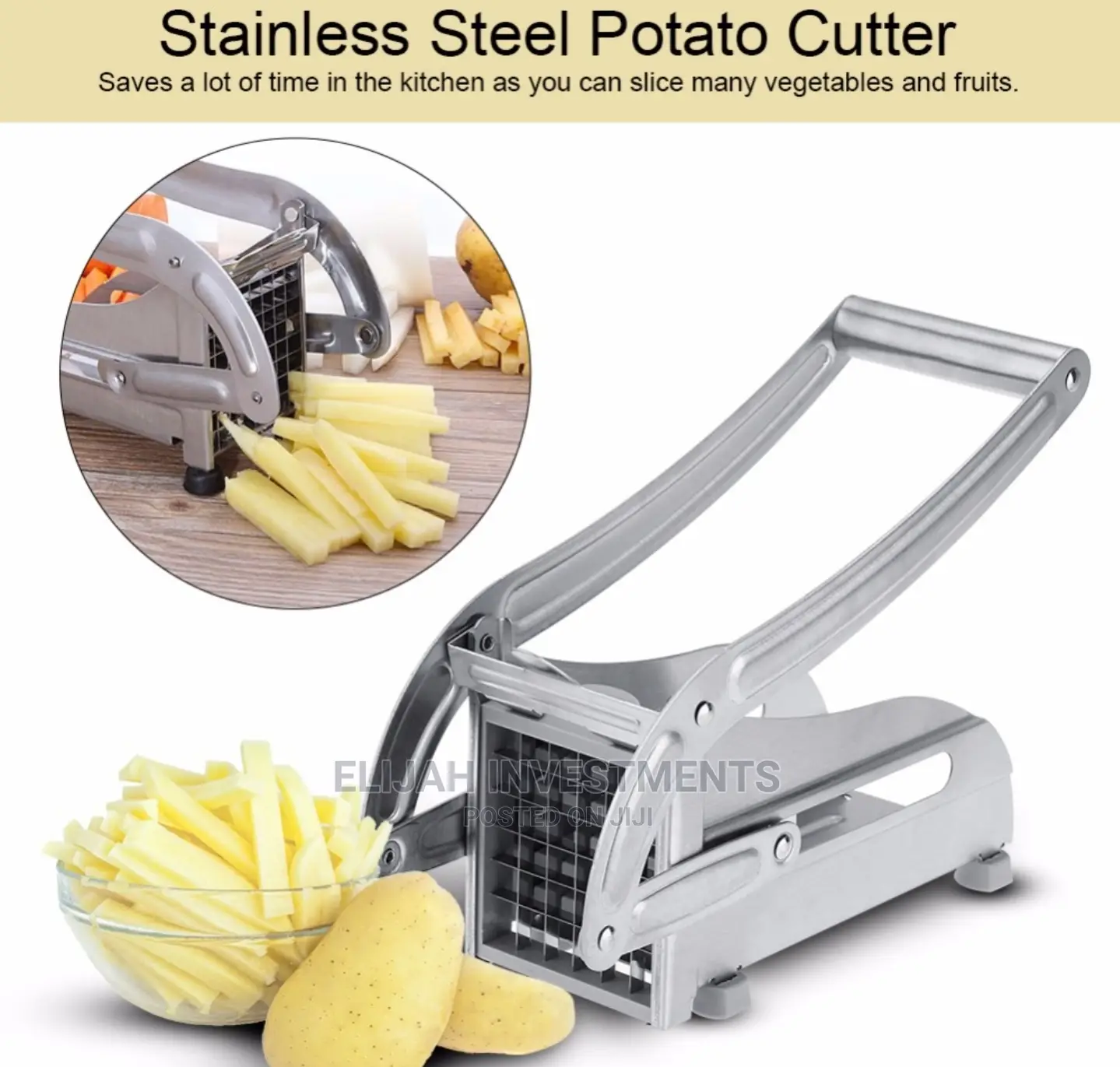 Stainless Steel Kitchen Potato Cutter