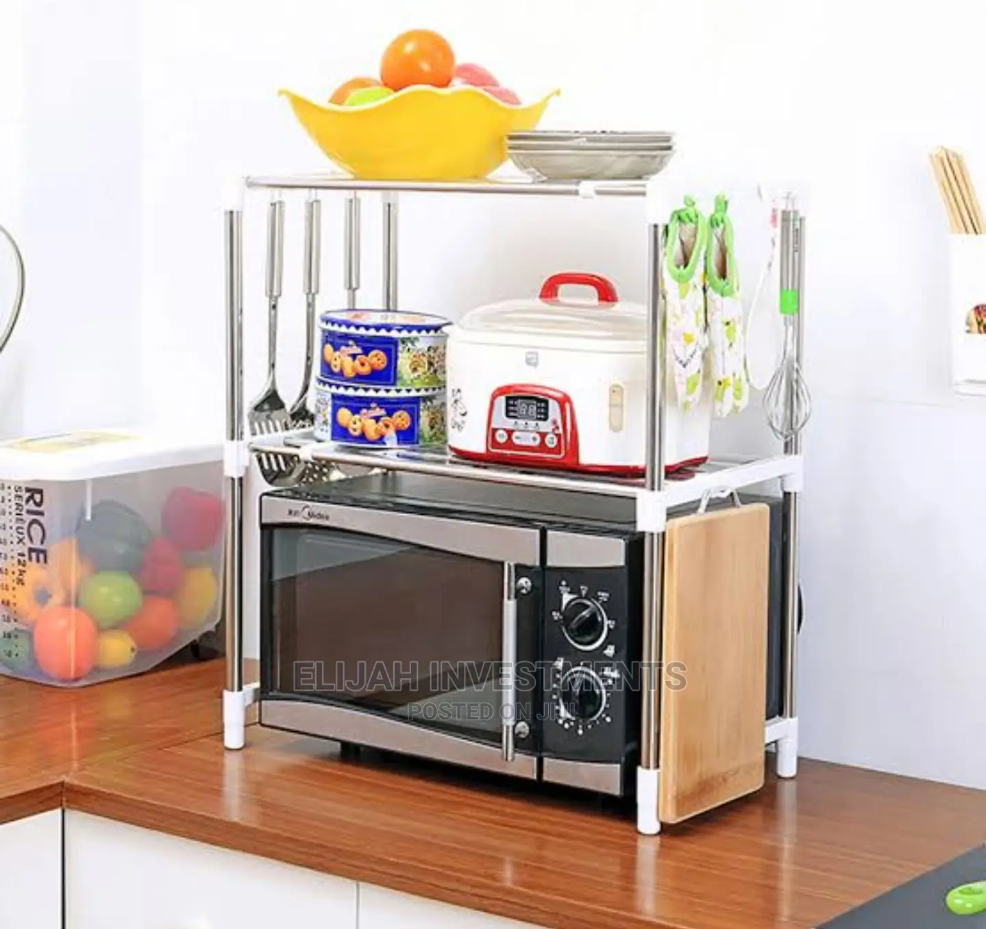 Multifunction Telescopic Microwave Stand