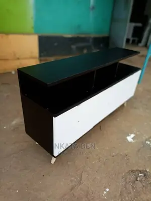 Black and White Tv Stand