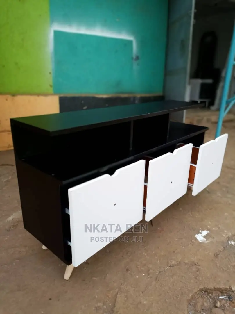 Black and White Tv Stand