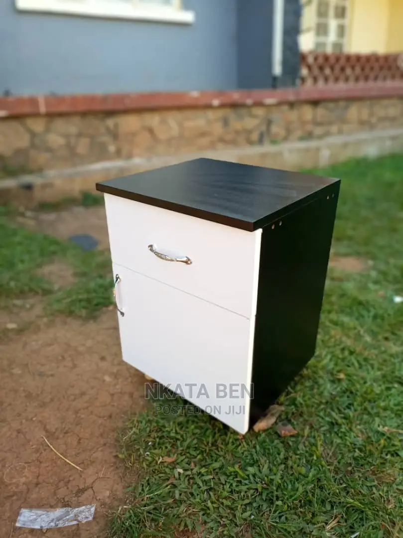 Bkack and White Bedside Drawer