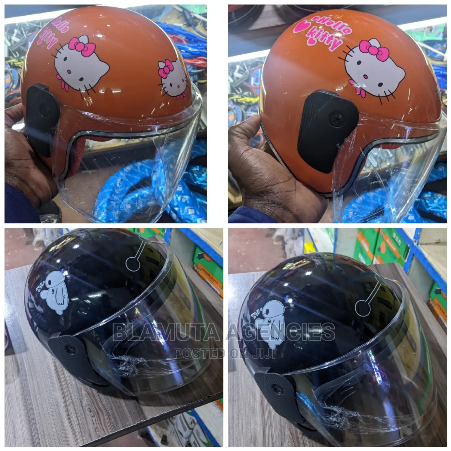 Kids Helmets Black And Orange