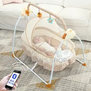 Auto Electric Swing Rocking Baby Cot Crib Craddle Bed
