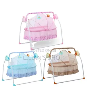 Auto Electric Swing Rocking Baby Cot Crib Craddle Bed