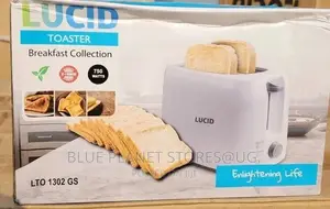 LUCID 2 Slices Pop-Up Bread Toasters || 750w || LTO1302-GS
