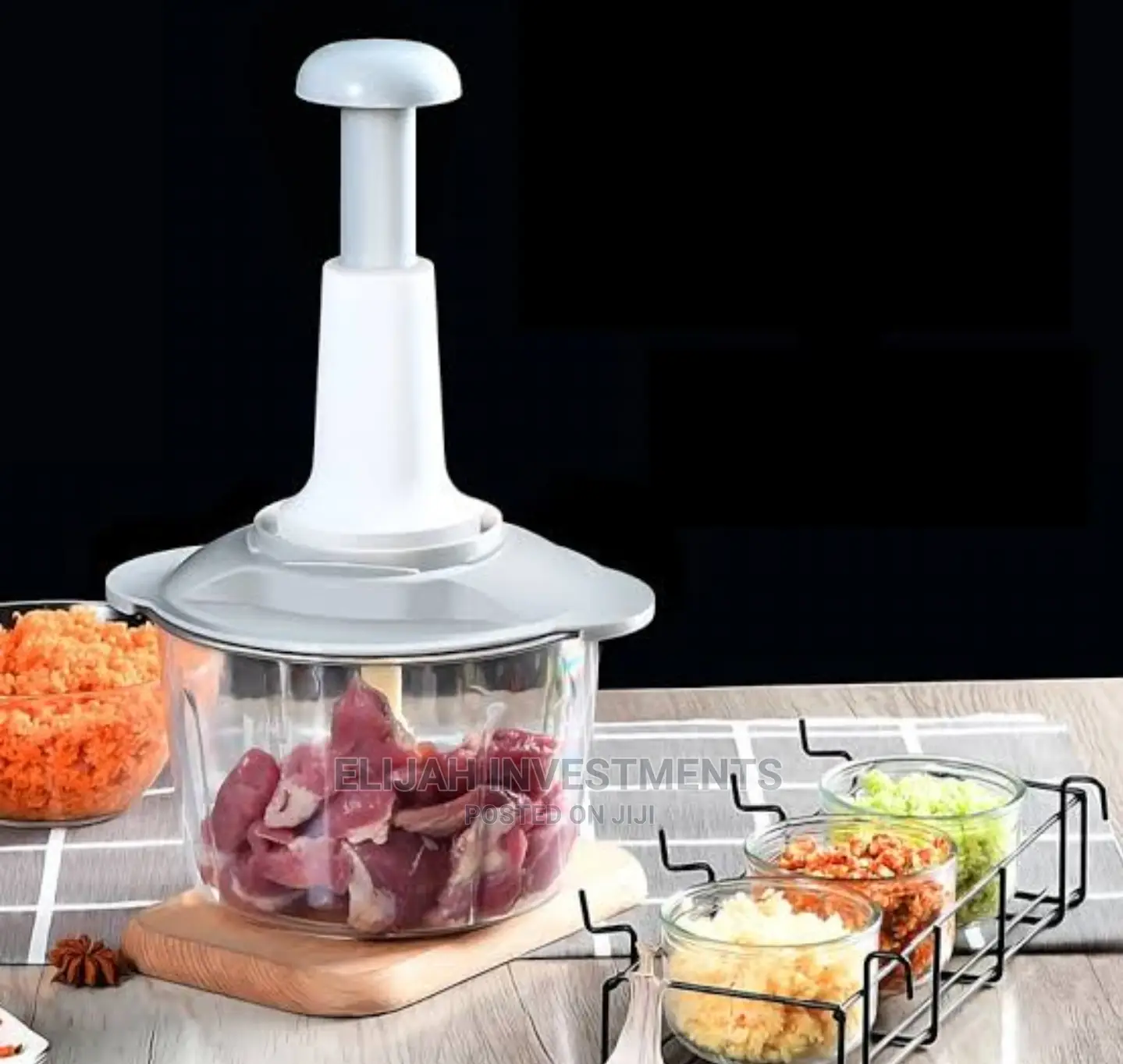 Manual Hand Press Food Chopper