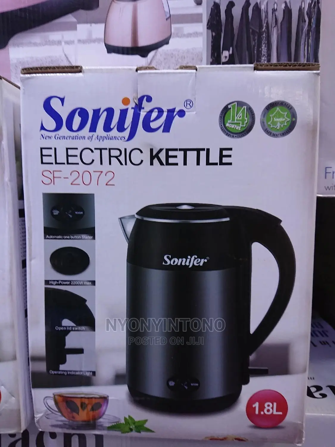 Sonifer 1.8L Milk Cooking Parcolator With 14months Warranty