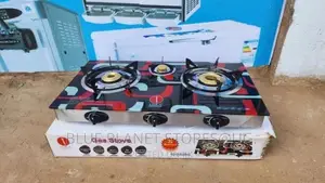 IQRA (3 Burners) Tripple Gas Stove. [IQ-GS3BG]~Ceramic Glass