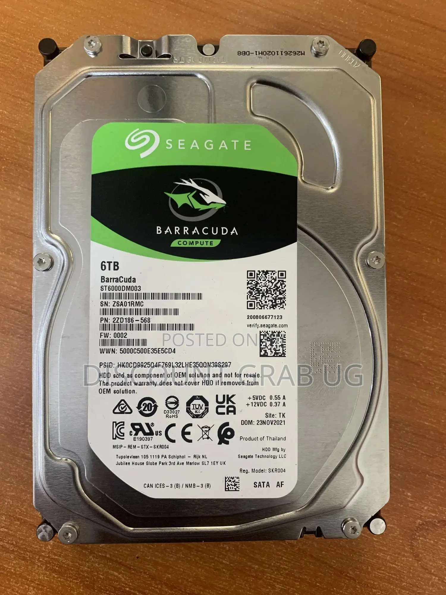Seagate Barracuda 6tb Desktop Harddrive