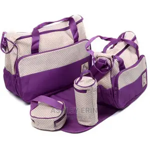 Photo - 5pcs Set Lady Multifunctional Diaper Bag