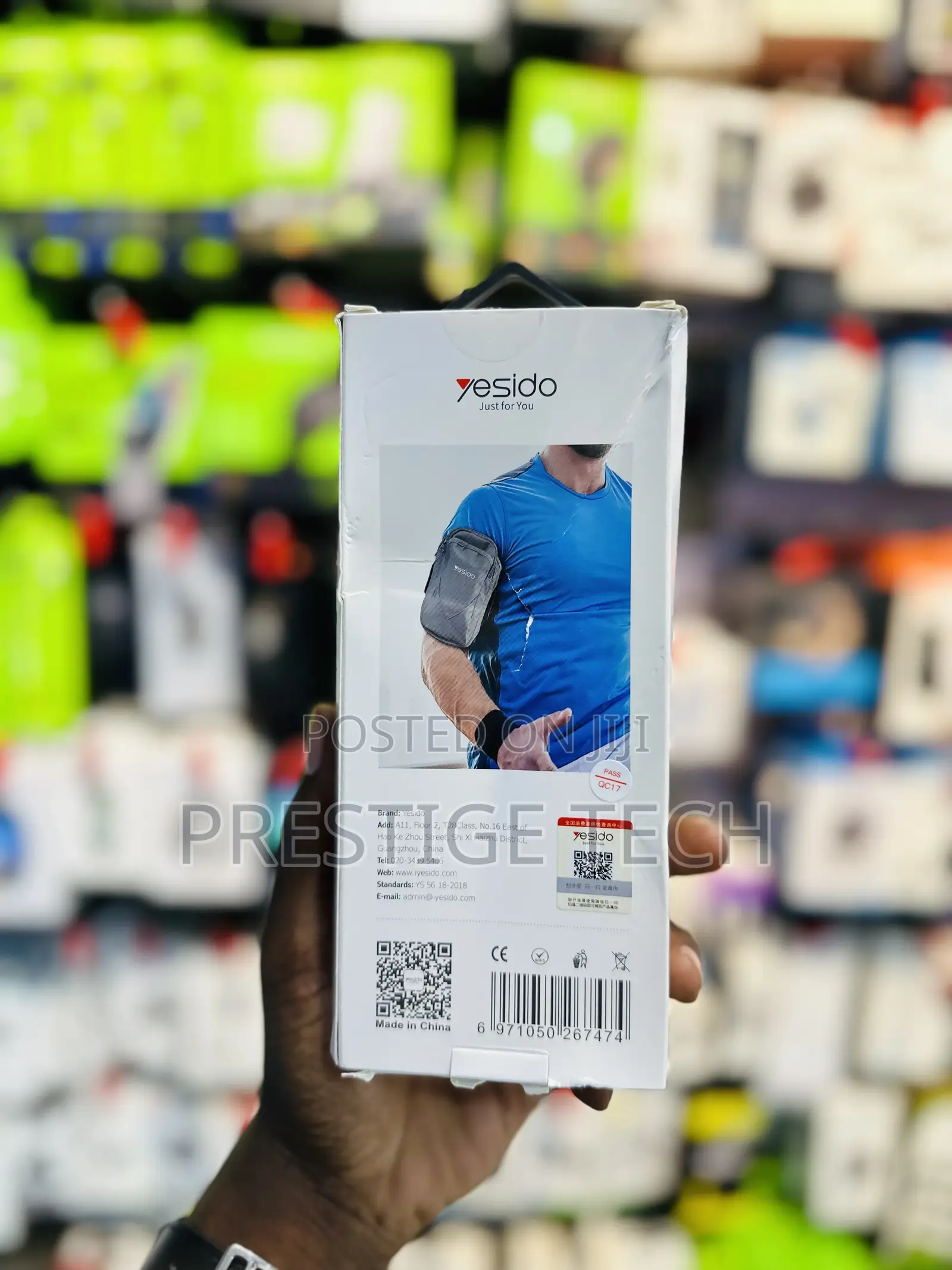 Yesido High Elastic Sport Arm Band Bag for Workout