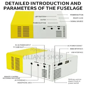 Portable Led Mini Projector 1080p