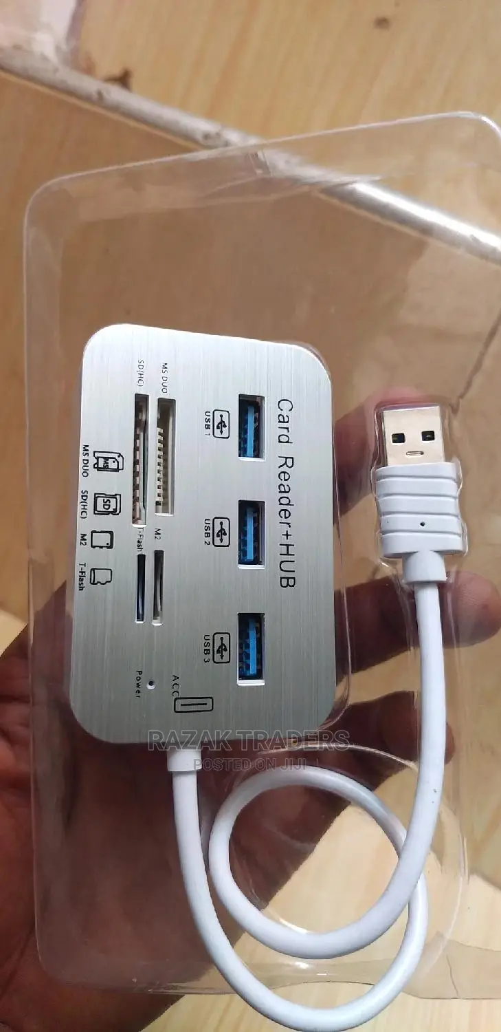 USB3.0 Card Reader and 3 Ports USB Hub,