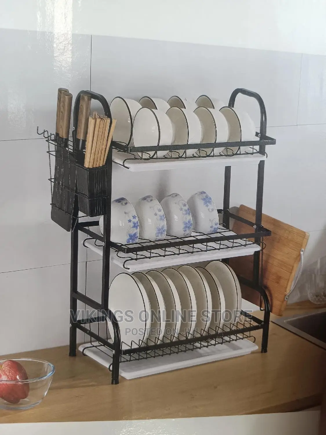 Over the Sink 3 Tier Draining Rack