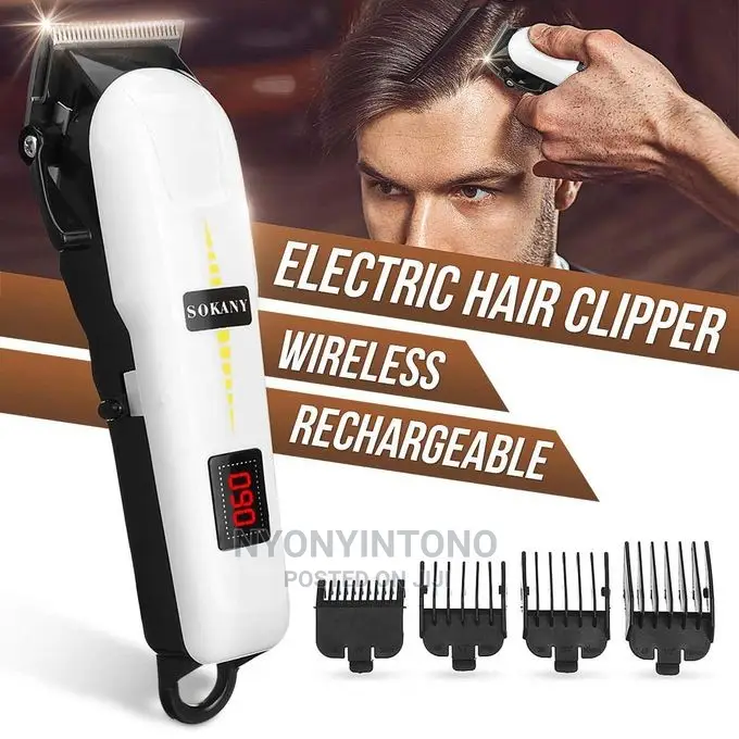 Sokany Rechargeable Hair Clipper With Battery Life Indicator