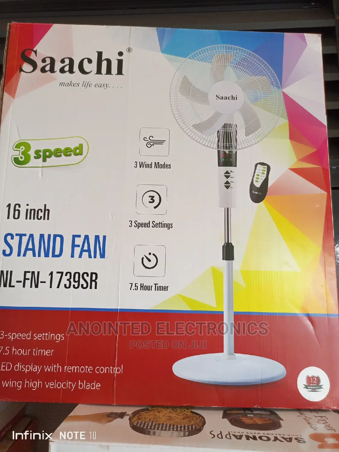 Remote Control Stand Fan Sachi