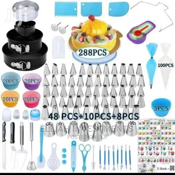 288 Pcs Set Cake Decorating Tools