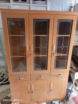 Three Doors Brown Cupboard