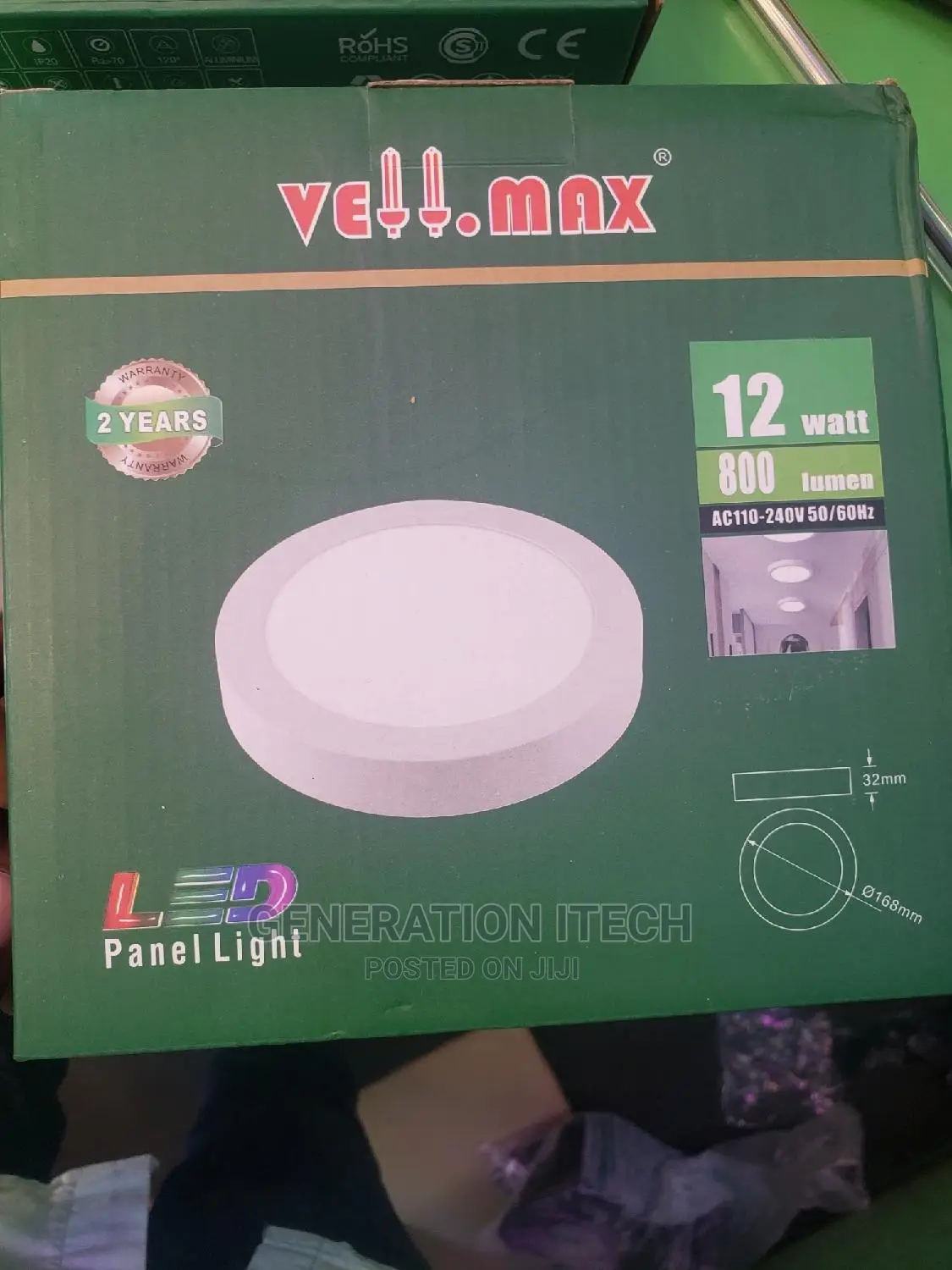 Vell Max Led Panel Light 12 Watts - White